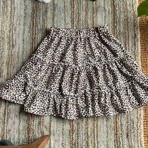 Shein Leopard print skirt